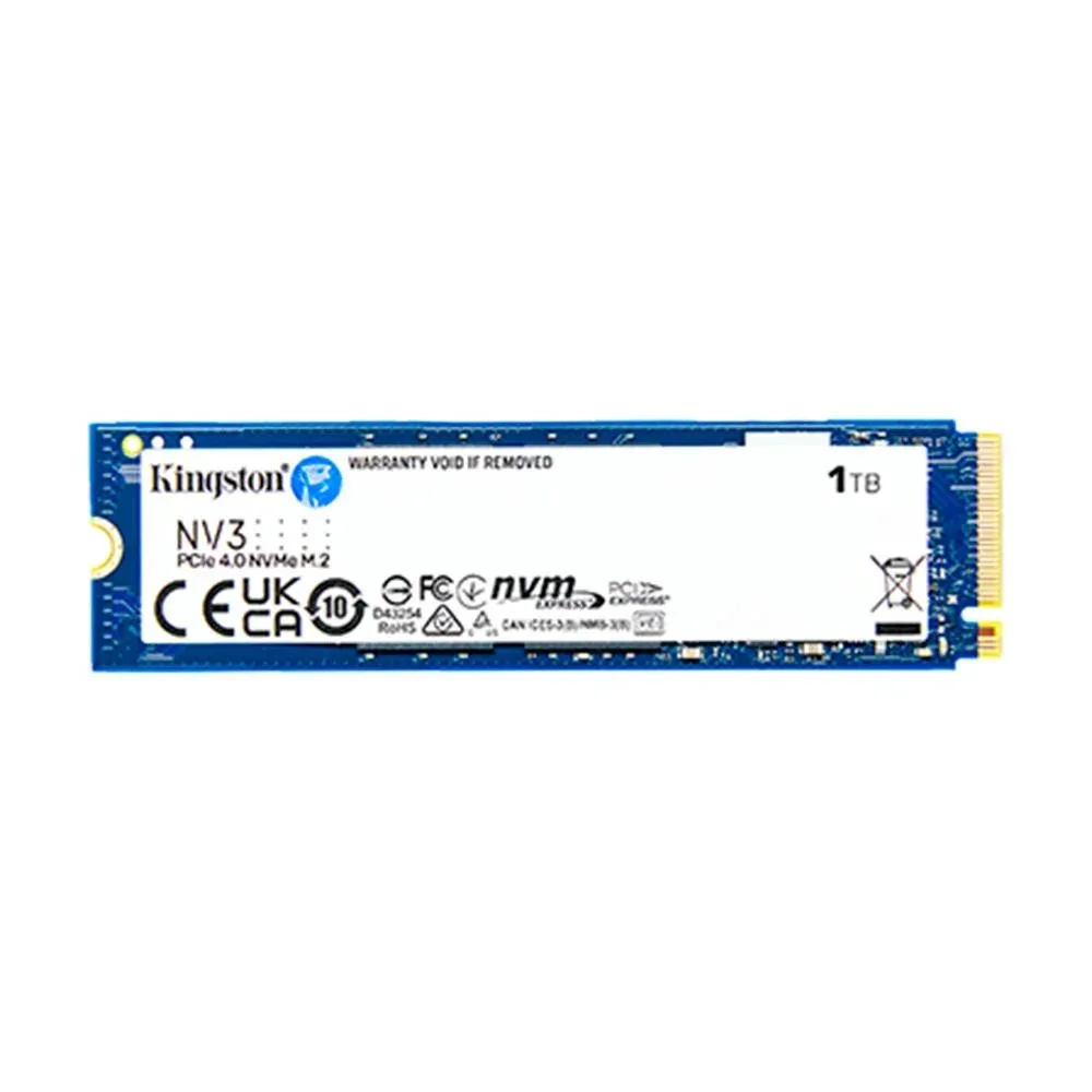 SSD Kingston NV3 1TB M.2 2280 NVMe PCIe 4.0 Leitura até 6.000 MB/s SNV3S/1000G