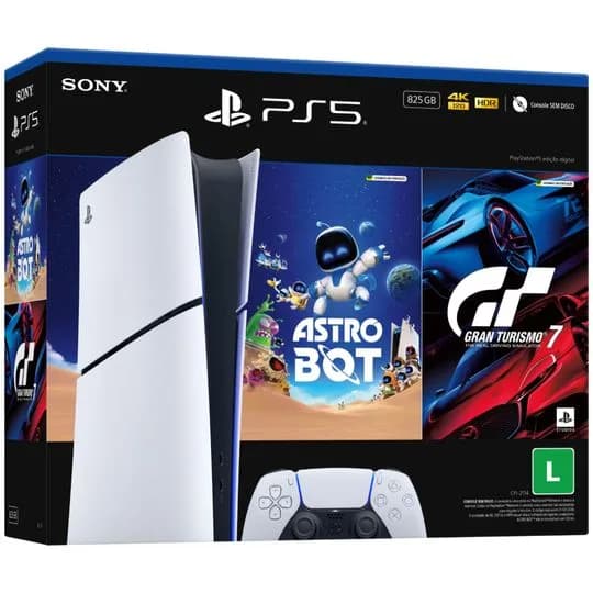 Console PlayStation 5 Slim Edição Digital 825GB + ASTRO BOT e Gran Turismo 7